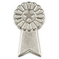 Silver Award Ribbon Pin
